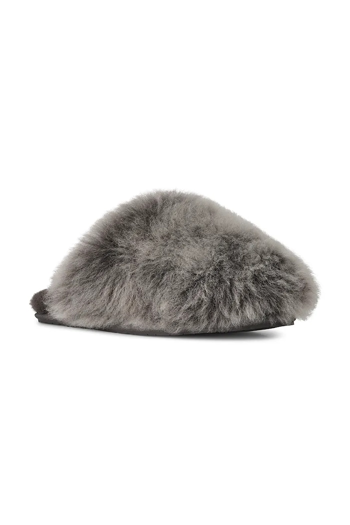 UGG kapcie wełniane W Scuffette Chalet 1173591.CHRC szary AW25