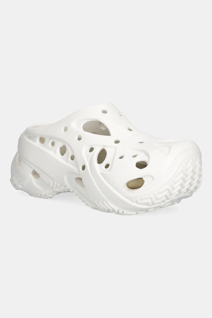 Šľapky Crocs Caged W Clog platforma biela 211141.0WV