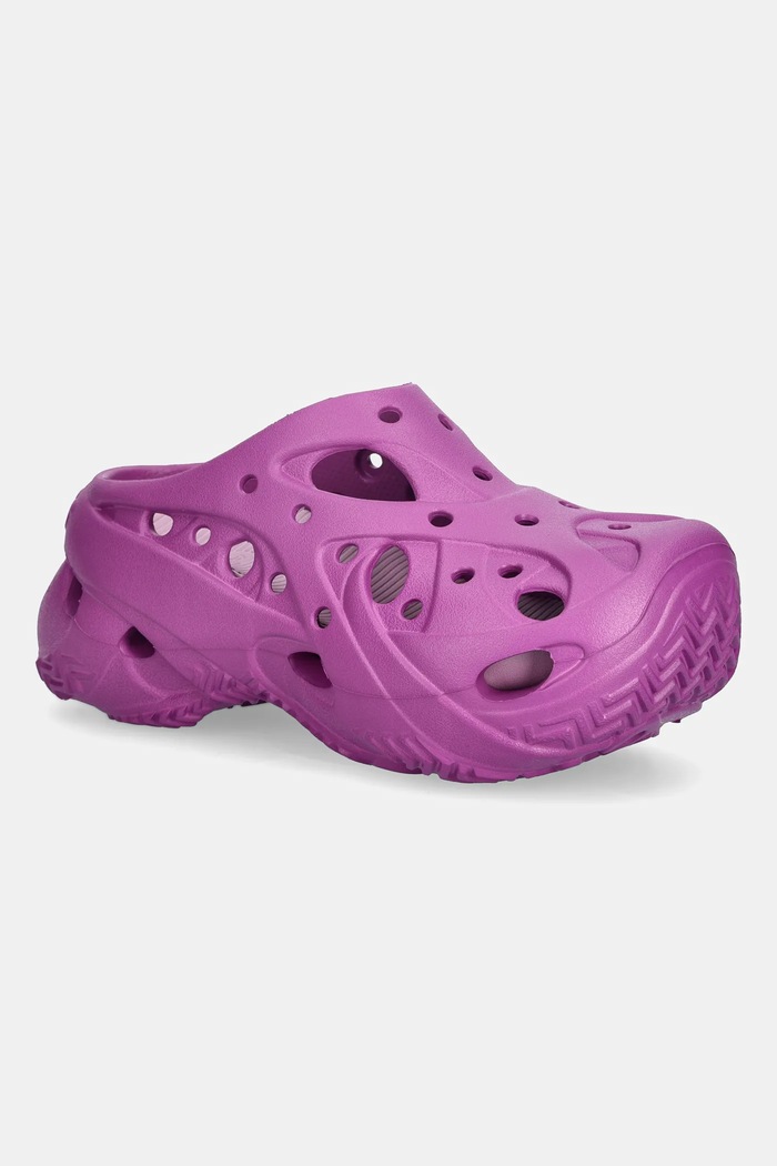 Crocs papuci Caged W Clog platformă violet 211141.5BV