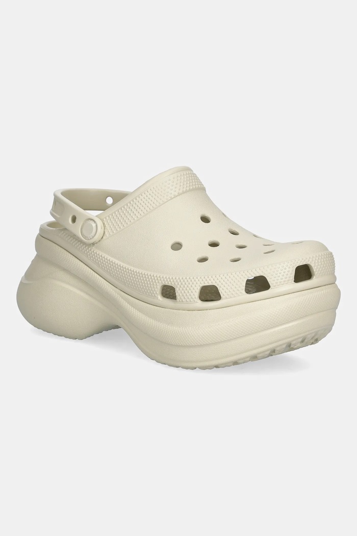Šľapky Crocs Classic Bae Clog platforma béžová 206302.2Y2