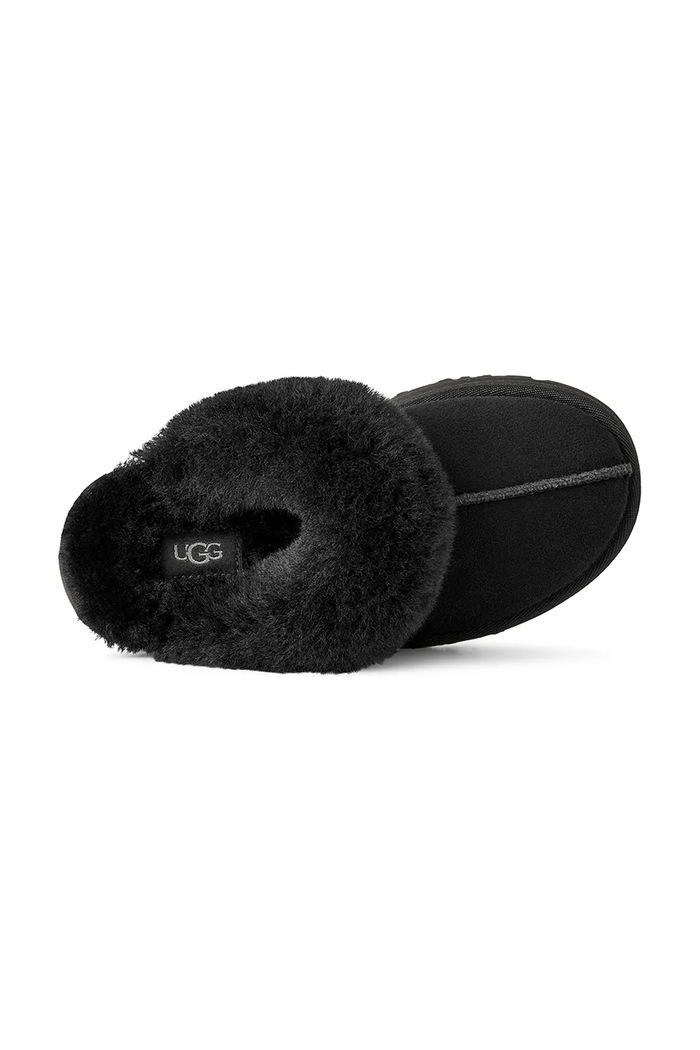 Kapcie zamszowe dziecięce DISQUETTE UGG czarny 1171199K