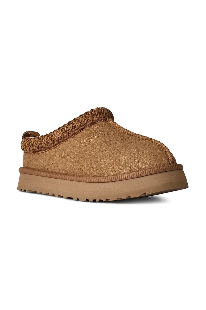 UGG papuci din piele întoarsă TAZZ DAZZLE 1174130K maro AW25