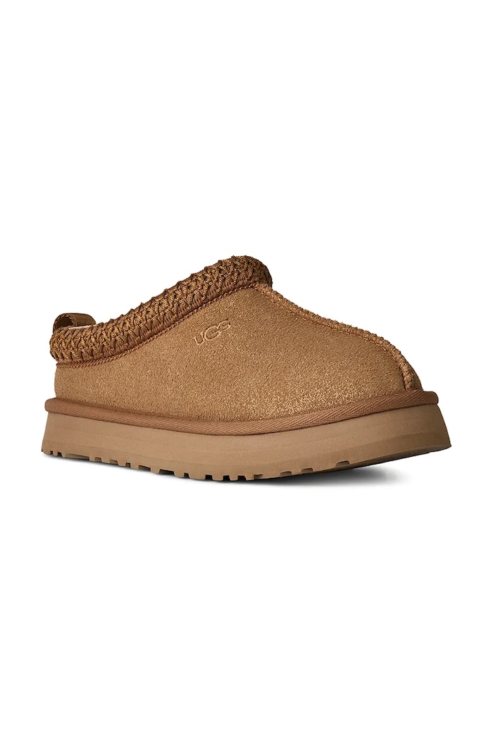 UGG papuci din piele întoarsă TAZZ DAZZLE 1174130K maro AW25
