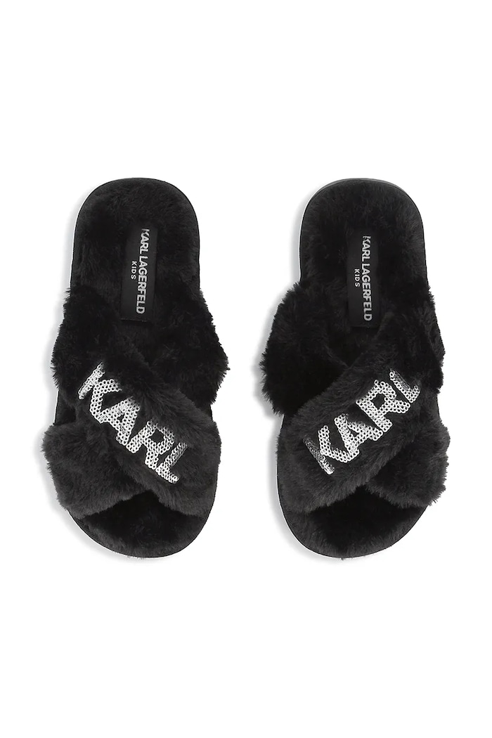 Detské papuče Karl Lagerfeld čierna Z30987.27.35