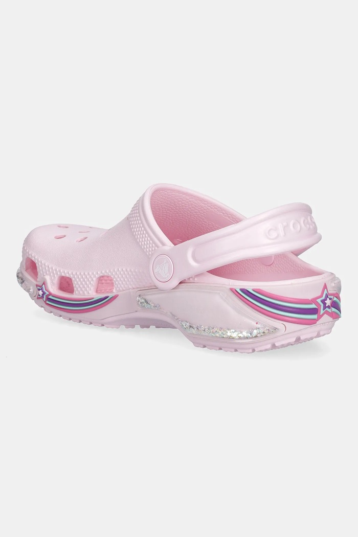 Момиче Детски чехли Crocs CROCS CLASSIC STAR SPARKLE SHAKER CLOG 211609.CROCS.CLASSIC.ST розов