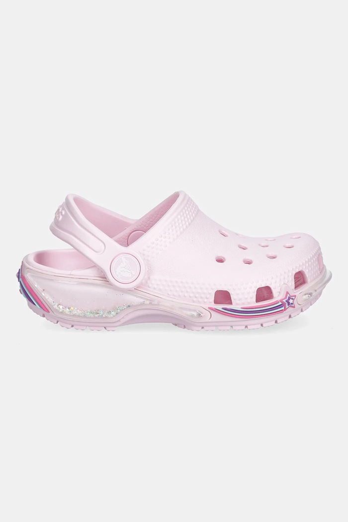 Crocs șlapi copii CROCS CLASSIC STAR SPARKLE SHAKER CLOG 211620.CROCS.CLASSIC.ST roz AW25