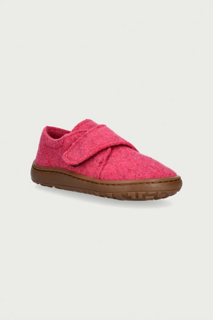 Froddo Detské papuče BAREFOOT WOOLY ružová G1700420