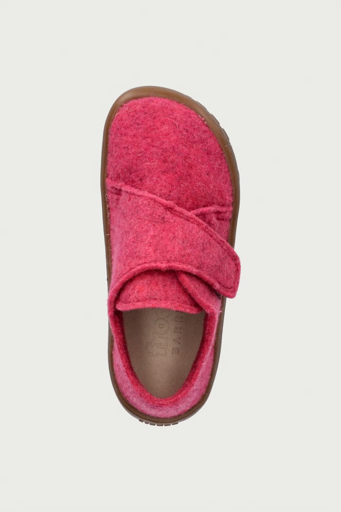Detské papuče BAREFOOT WOOLY Froddo G1700420 ružová
