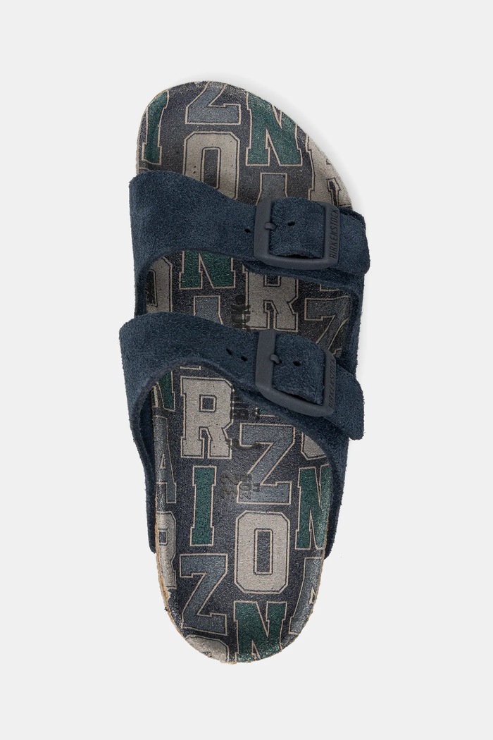 Детски велурени чехли Birkenstock Arizona тъмносин 1030854
