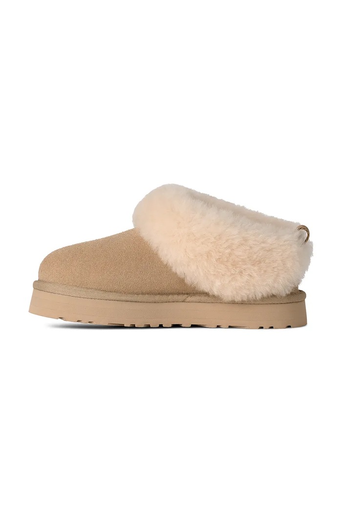 Dječje kućne papuče od brušene kože UGG TAZZELLE bež 1171198K