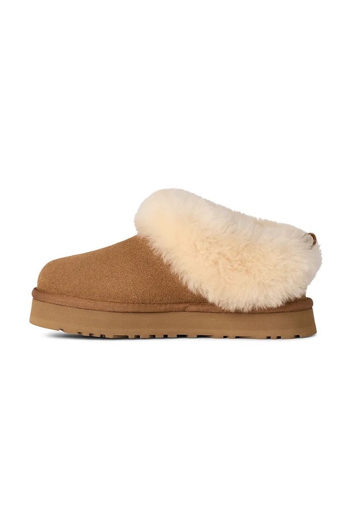 UGG papuci din piele întoarsă pentru copii TAZZELLE maro 1171198K