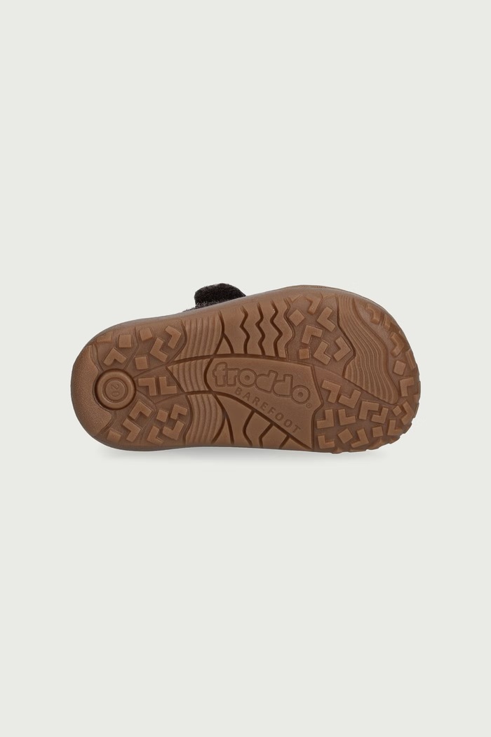 Detské papuče BAREFOOT WOOLY Froddo hnedá G1700420.20.24