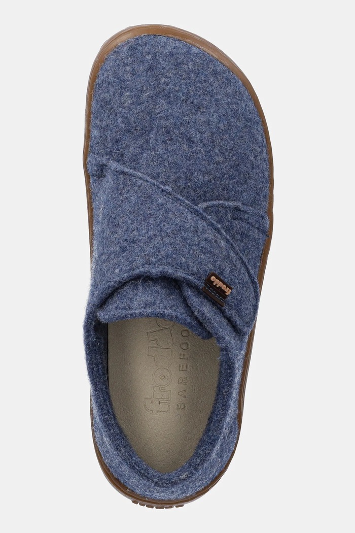 Kapcie dziecięce BAREFOOT WOOLY Froddo G1700420.31.35 niebieski