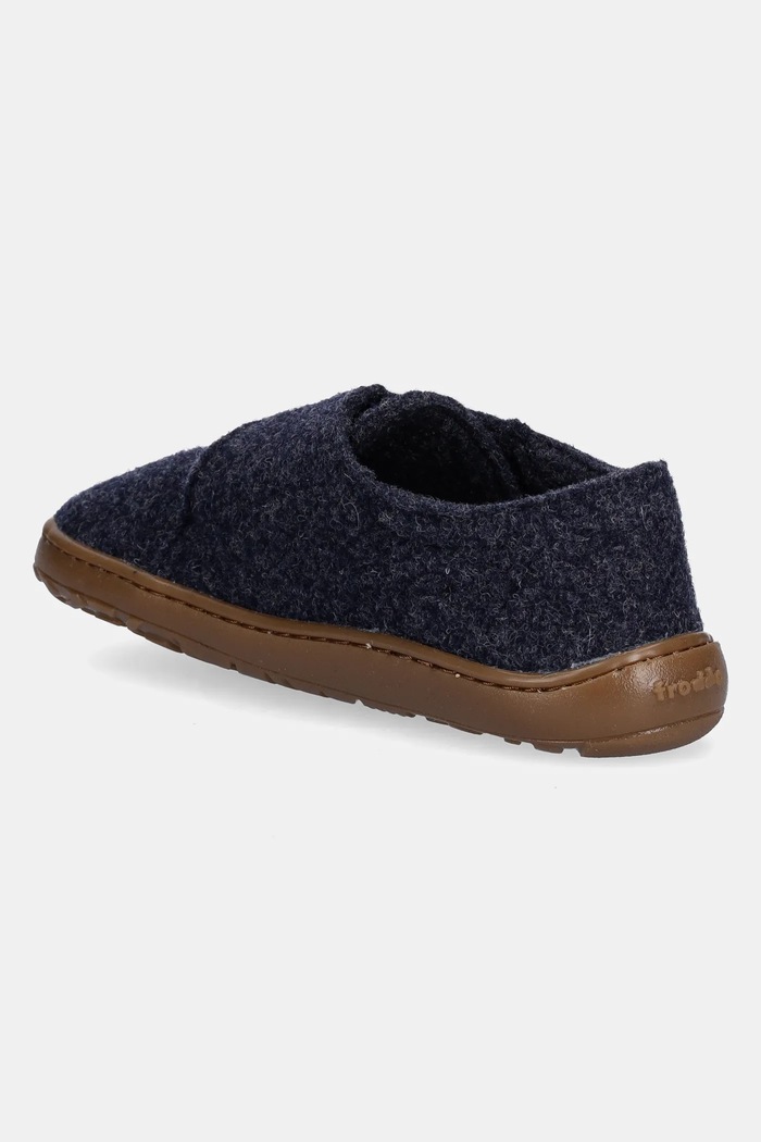 Chłopiec Froddo Kapcie dziecięce BAREFOOT WOOLY G1700420.31.35 granatowy