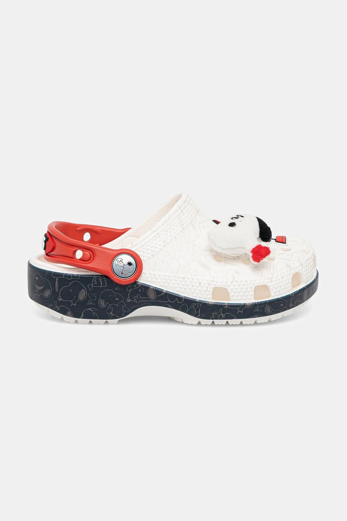 Момче Детски чехли Crocs CROCS CLASSIC PEANUTS CLOG 211126.CROCS.CLASSIC.PE бял