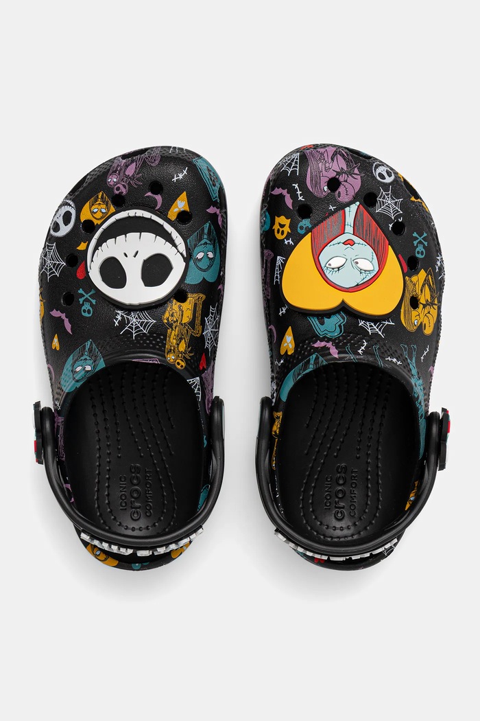 Детские шлепанцы Crocs CROCS CLASSIC NIGHTMARE MULTI CLOG 211420.CROCS.CLASSIC.NI чёрный AW25