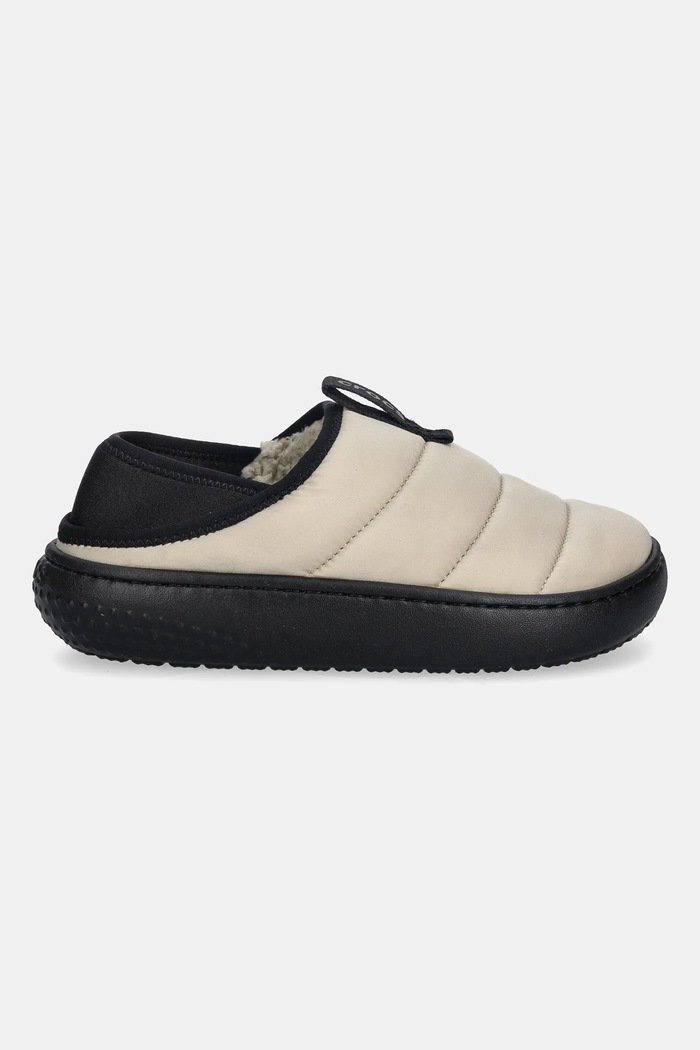 Παιδικές παντόφλες Crocs Classic Puff Moc K 210589.CLASSIC.PUFF.MOC μπεζ AW25