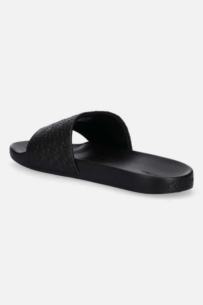 Obutev Natikači Calvin Klein POOL SLIDE MONO HM0HM01968 črna