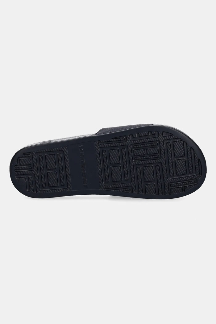 Natikači Tommy Hilfiger TH PRINT TUMBLE POOL SLIDE FM0FM05505 mornarsko modra