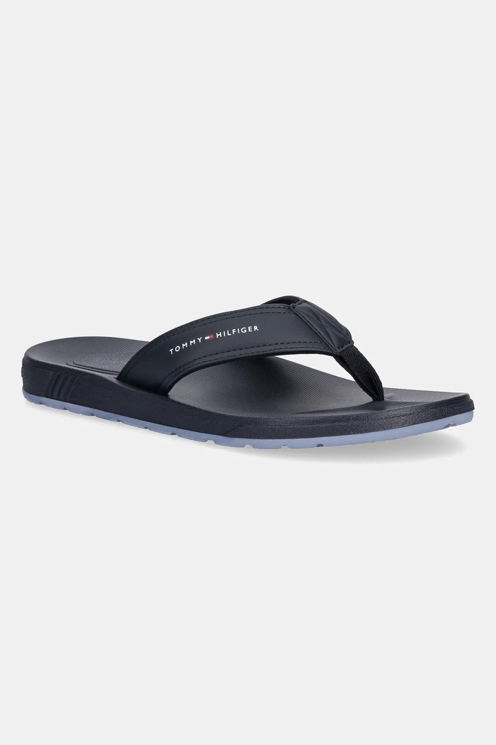 Japonke Tommy Hilfiger MOLDED COMFORT TH BEACH SANDAL mornarsko modra FM0FM05508