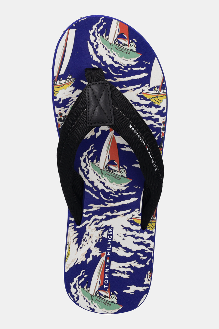 Japanke Tommy Hilfiger TH SURF PRINT BEACH SANDAL crna FM0FM05509