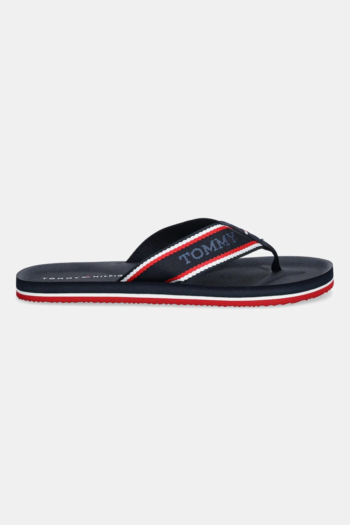 Žabky Tommy Hilfiger COMFORT TH BEACH SANDAL FM0FM05510 námořnická modř AW25