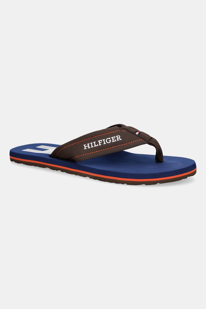 Tommy Hilfiger japonki TH H PADDED BEACH SANDAL brązowy FM0FM05536