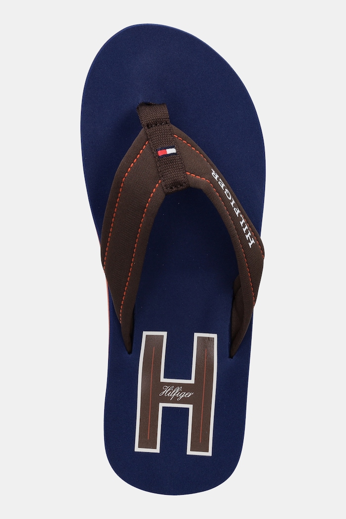 Tommy Hilfiger japonki TH H PADDED BEACH SANDAL brązowy FM0FM05536