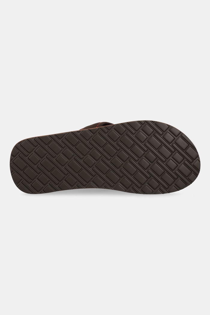 Tommy Hilfiger japonki TH H PADDED BEACH SANDAL FM0FM05536 brązowy
