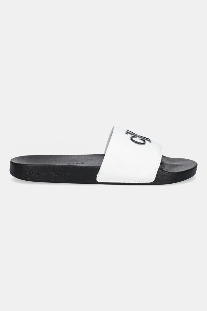 Παντόφλες Calvin Klein Jeans SLIDE JELLY MONO PU YM0YM01281 μαύρο AW25