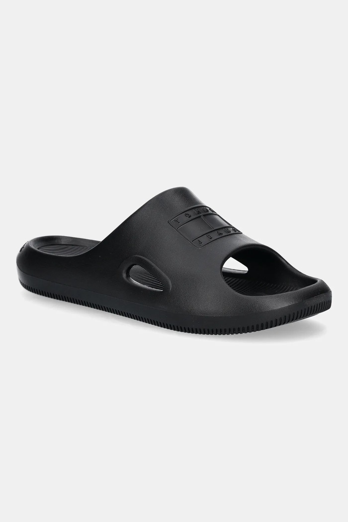 Παντόφλες Tommy Jeans TJM SPORTY POOL SLIDE μαύρο EM0EM01582