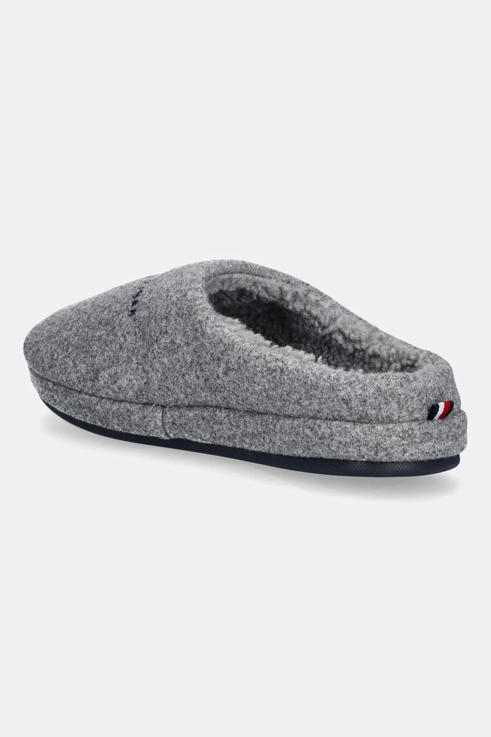 Obuv Papuče Tommy Hilfiger FELT HOUSE SHOE FM0FM05614 sivá