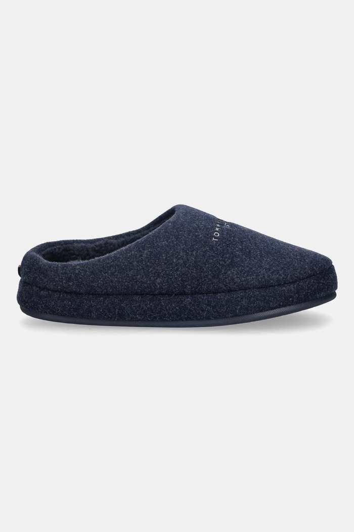 Kućne papuče Tommy Hilfiger FELT HOUSE SHOE FM0FM05614 mornarsko plava AW25