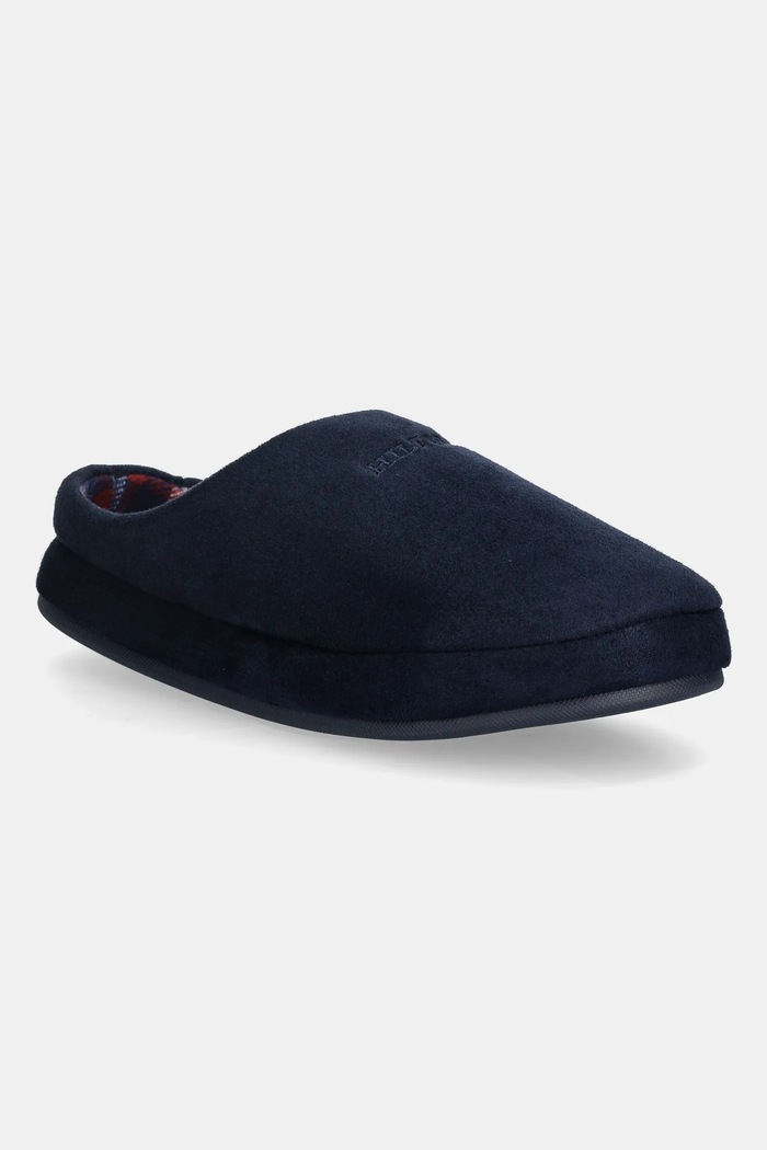 Kućne papuče Tommy Hilfiger M SDE CHECK HOUSE SHOE mornarsko plava FM0FM05615
