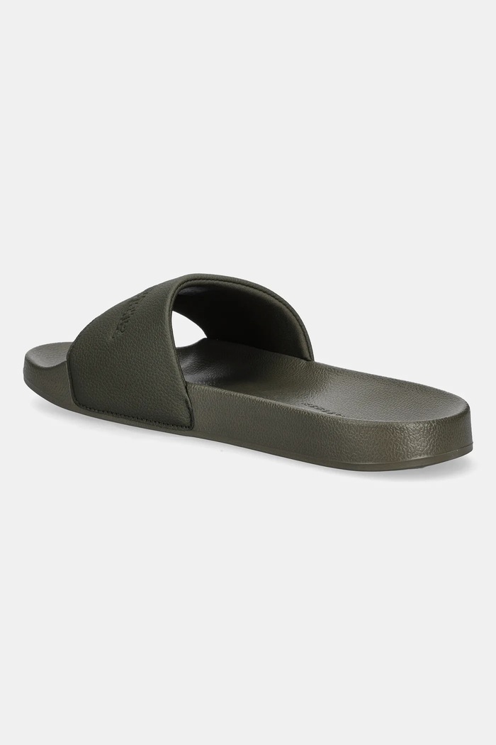 Obuwie Tommy Hilfiger klapki TUMBLE HILFIGER POOL SLIDE FM0FM05619 zielony
