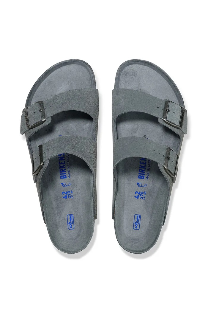 Obuv Semišové šľapky Birkenstock Arizona 1030860 sivá