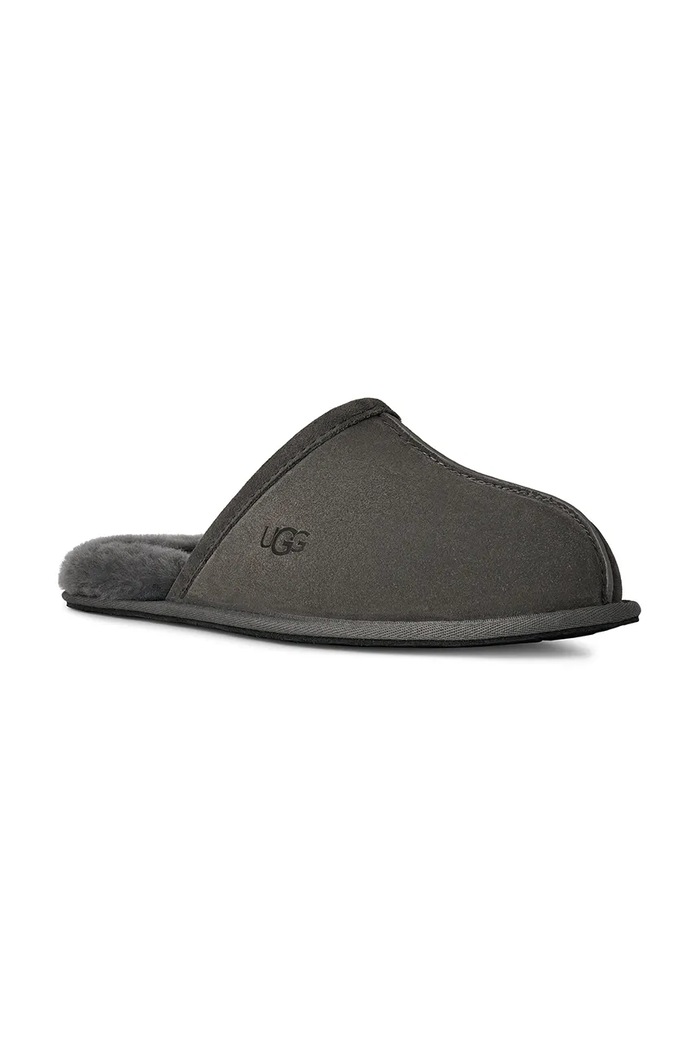 UGG Papuci din piele întoarsă Scuff 1101111.MLF gri AW25