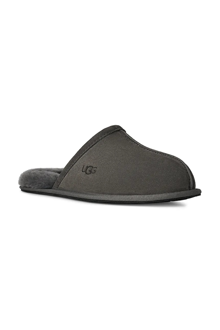 UGG Papuci din piele întoarsă Scuff 1101111.MLF gri AW25