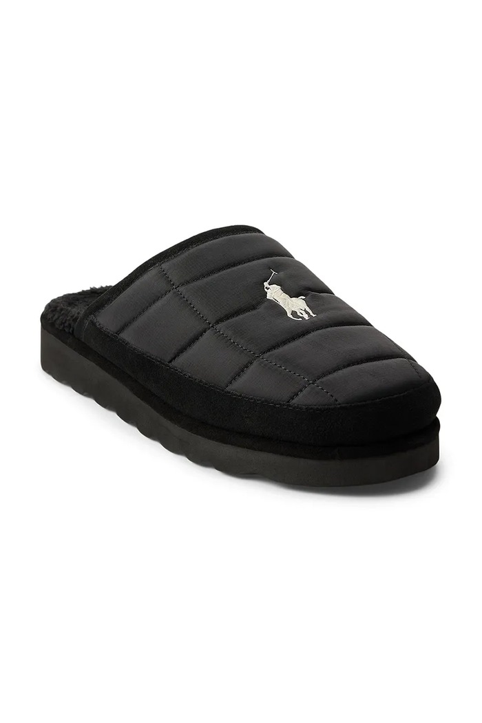 Polo Ralph Lauren Papuci de casă Reade Scuff Ii 843981610001.001 negru AW25