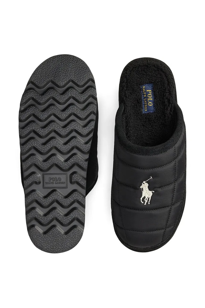 Papuci de casă Reade Scuff Ii Polo Ralph Lauren 843981610001.001 negru