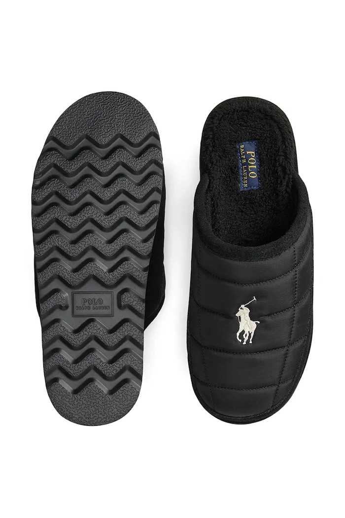 Papuci de casă Reade Scuff Ii Polo Ralph Lauren 843981610001.001 negru