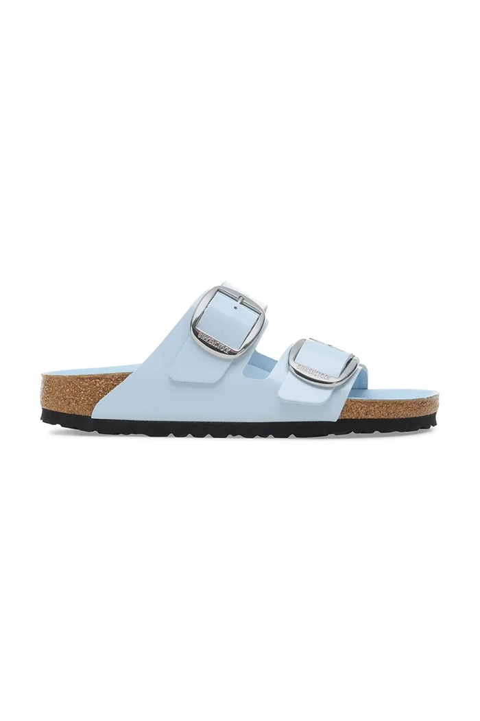 Birkenstock bőr papucs Arizona Big Buckle nappa bőr kék 1030374