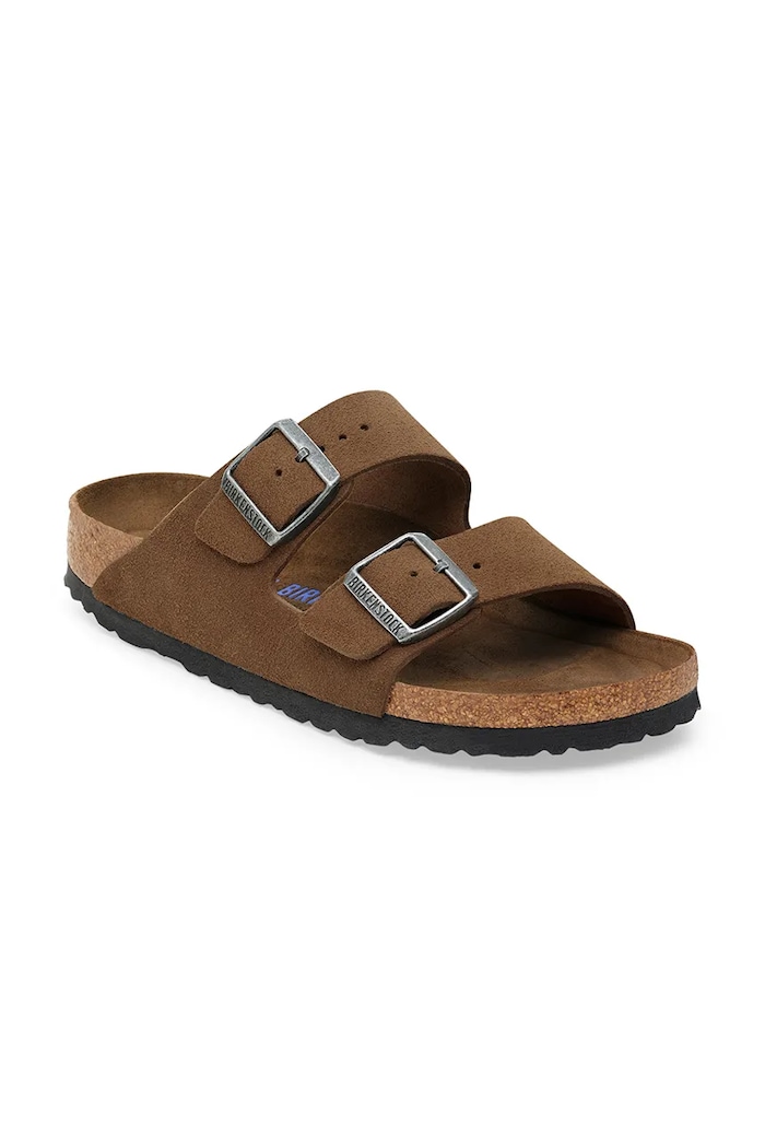 Birkenstock suede sliders Arizona 1030863 brown AW25