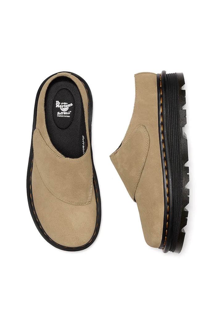 Велурени чехли Dr. Martens ZebZag AnyWair Mule DM41730200
