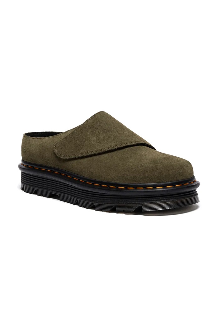 Замшевые шлепанцы Dr. Martens ZebZag AnyWair Mule DM41730300