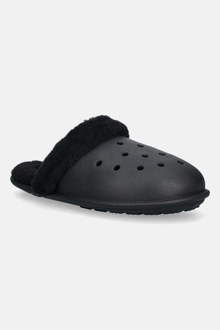 Crocs papuci Classic Fuzz Scuff negru 212143.001