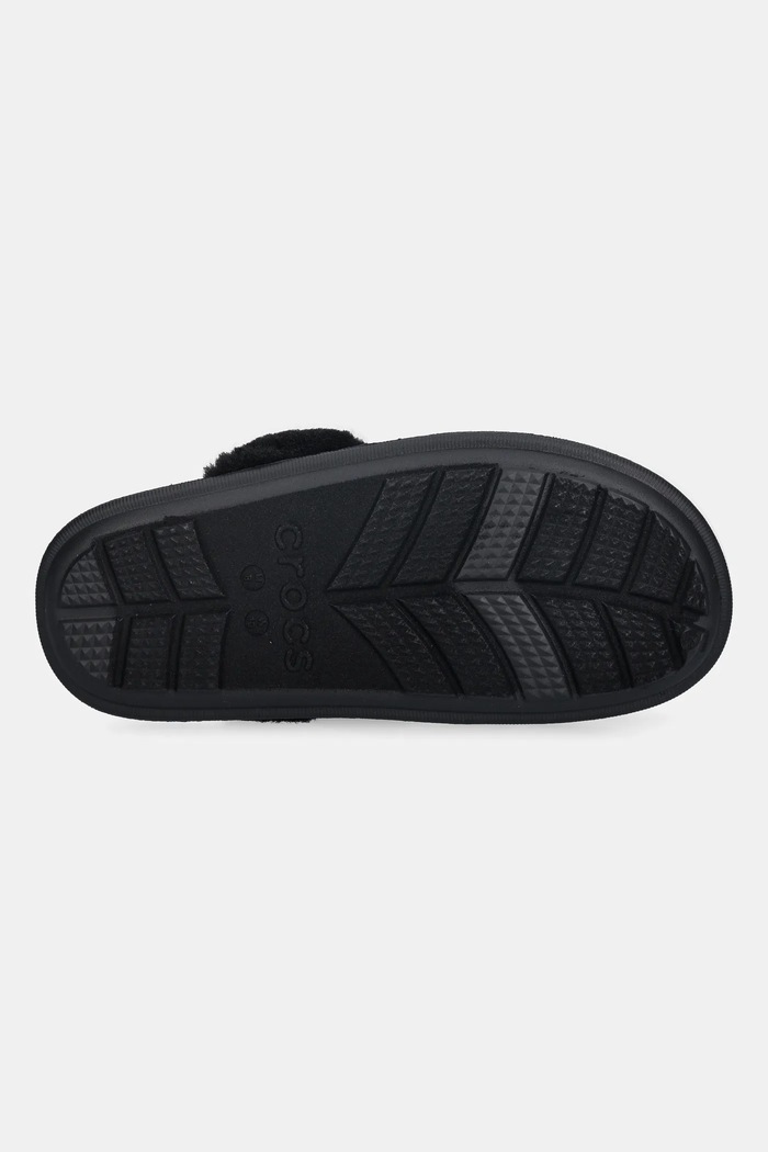 Crocs papuci Classic Fuzz Scuff 212143.001 negru