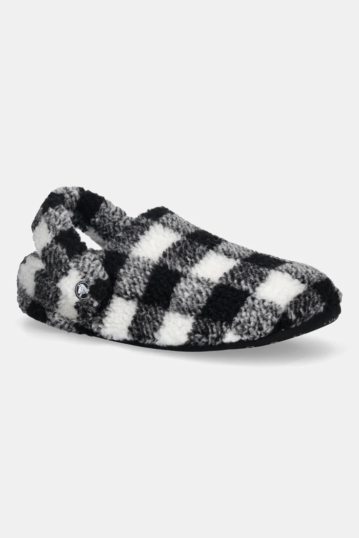Papuče Crocs Classic Buff Check Cozzzy Slipper čierna 210755.066