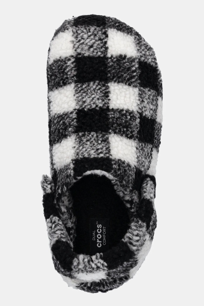 Papuče Crocs Classic Buff Check Cozzzy Slipper čierna 210755.066