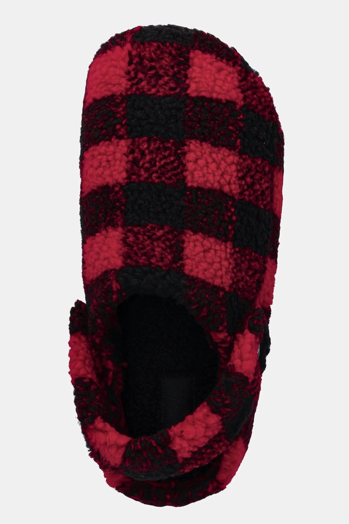 Kućne papuče Crocs Classic Buff Check Cozzzy Slipper crvena 210755.6WG